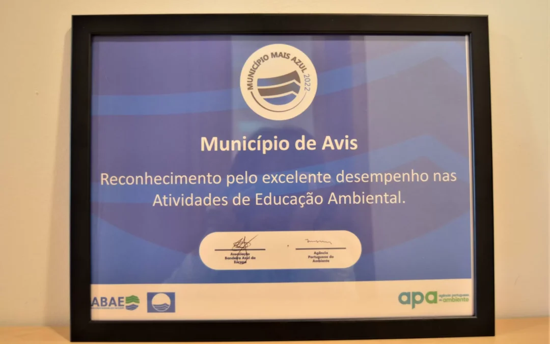 Avis distinguido como “Município Mais Azul” pela Associação Bandeira Azul