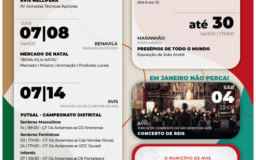 Agenda do Mês – dezembro 2024