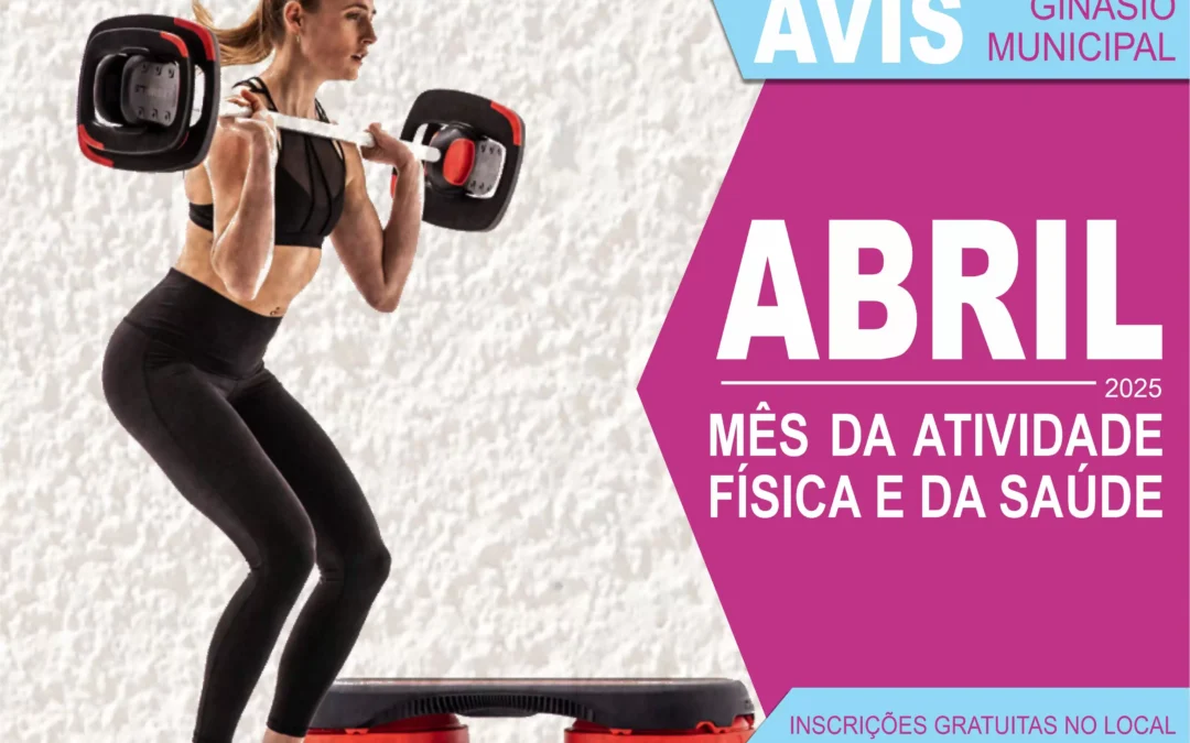 Aula Gratuita de BodyPump integrada na iniciativa “Abril – Mês da Atividade Física e da Saúde”