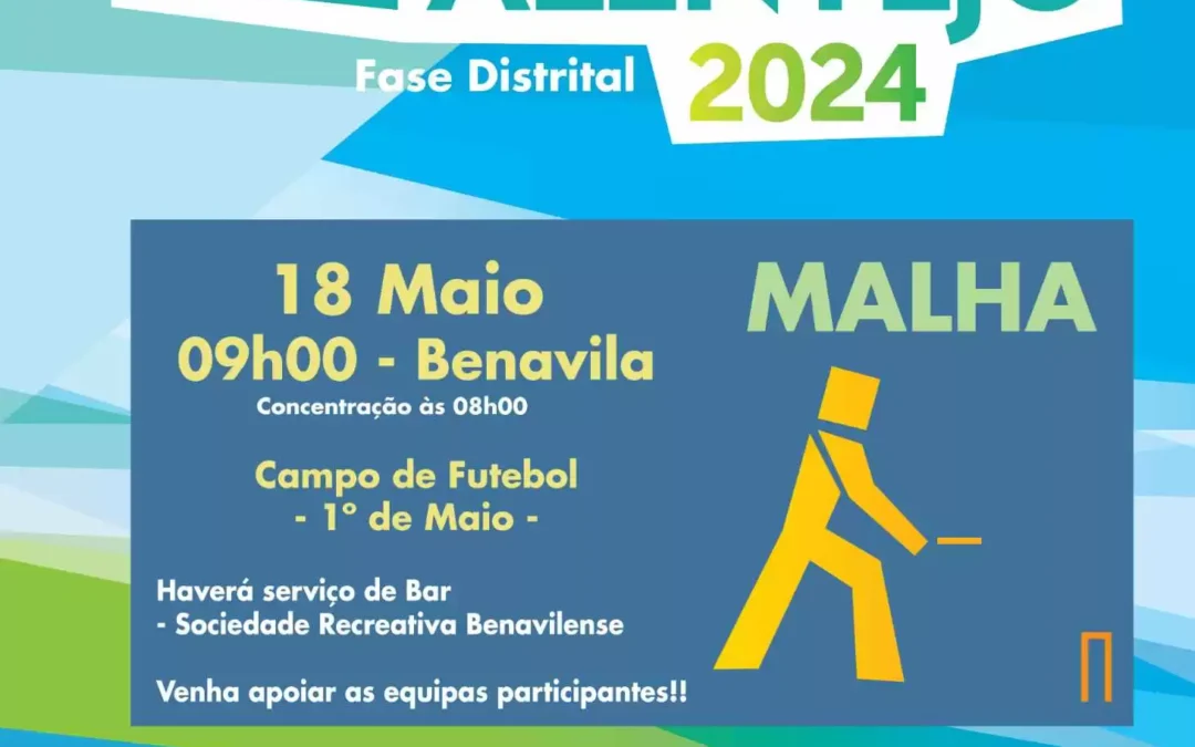 Jogos do Alto Alentejo: Benavila acolhe Fase Distrital do Jogo da Malha